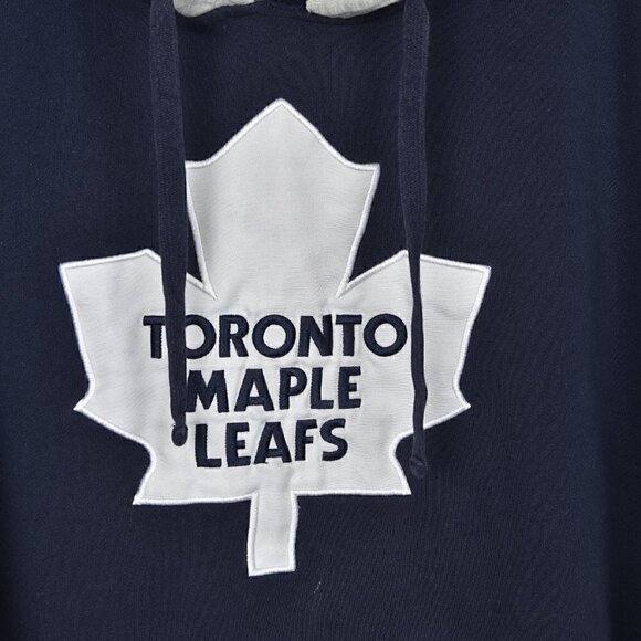 NHL Toronto Maple Leafs Hoodie Sweatshirt Blue White Size Large - Picture 2 of 5
